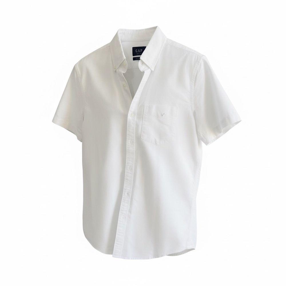 American Eagle Outfitters Men's White Short Sleeve Shirt NWT